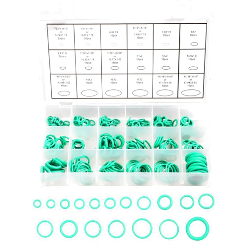 UBOG 270 Pieces o Ring Assortment kit,ac o Ring kit,Car Accessories O-Ring Seal Gasket Washer,ac Seal kit,Air Conditioning O Ring Kit,Rubber O Ring Set for Car Repair,Plumbing,Air or Gas Connections