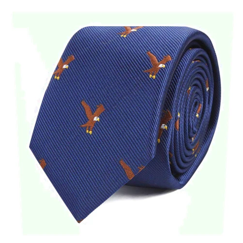 AUSCUFFLINKS Animal Ties | Woven Skinny Neckties | Groomsmen Wedding Ties | Work Ties for Him
