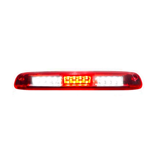 LESAUCE 2025 Upgraded 3rd Third Brake Light for 1999-2006 Chevrolet (Chevy) Silverado GMC Sierra 1500 2500 3500 HD Classic LED Cargo Light High Mount Stop light, Chrome Housing Red Lens