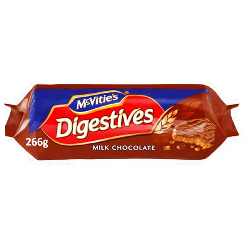 McVitie's Mcvities Milk Chocolate Digestives 266g (Pack of 4)
