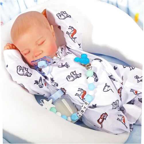 FANCCI Reborn Baby Dolls, 18Inch Cute Soft Vinyl Realistic-Newborn Baby Dolls Poseable Real Life Lifelike Baby Dolls w/Doll Accessories for 3+ Year Old