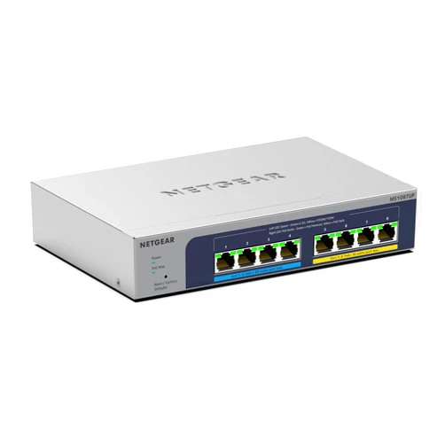 NETGEAR 8-Port Ultra60 PoE Multi-Gigabit Ethernet Smart Switch (MS108TUP) - Managed, with 4 x PoE++ and 4 x PoE+ @ 230W, Optional Insight Cloud Management, Desktop or Wall Mount