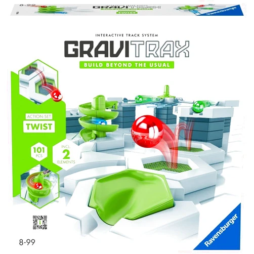 Ravensburger GraviTrax Twist Action Set 22576. Can be Combined with All Starter Sets, Extensions and Elements, Construction Toy for Children from 8 Years
