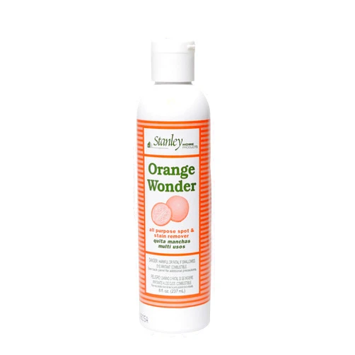 Stanley Home Products Orange Wonder All-Purpose Spot and Stain Remover - Eco-Friendly Oil & Grease Cleaning & Laundry Detergent For Baby & Kid's Clothing, Carpet, Furniture, Couch & Car Interior