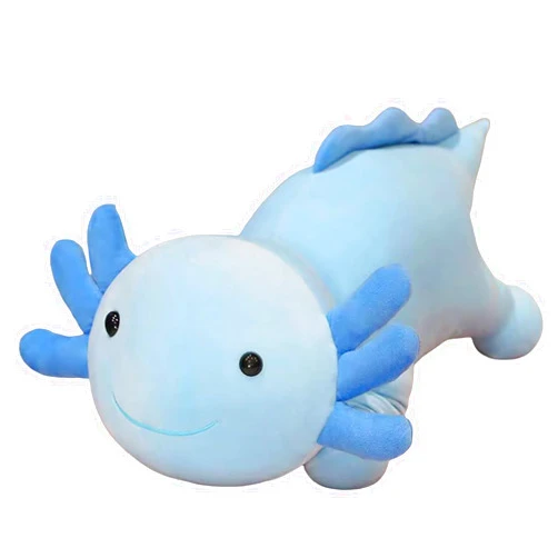 JANCLF Axolotl Stuffed Animal Plush Toy,Cute Soft Salamander Plush Pillow,Kawaii Plushies Doll Toy for Kids (Blue,11 inch)