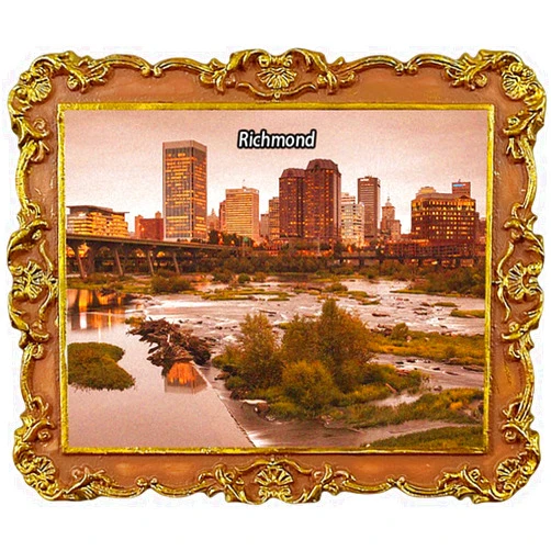 Jithrolx Richmond VA America Tourist Souvenir Refrigerator Magnet Fridge Decoration Magnet