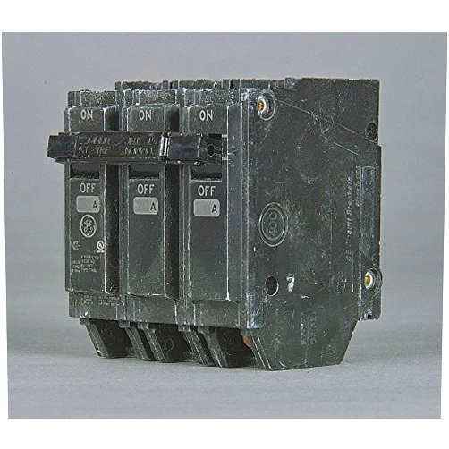 CAI - GE GE Plug in Circuit Breaker, THQL, Number of Poles 3, 20 Amps, 240VAC, Standard