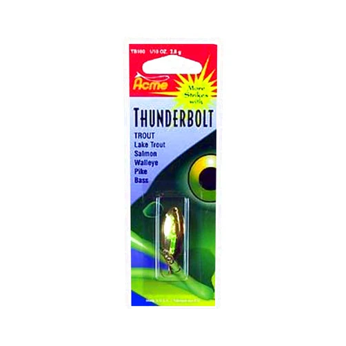 Acme Thunderbolt Spoon, Gold Chartreuse, 1/10-Ounce
