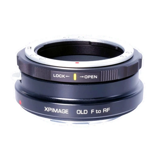 XPIMAGE Lens Mount Adapter Ring Compatible with Nikon F Lens to Canon EOS RF Camera Without Aperture Control