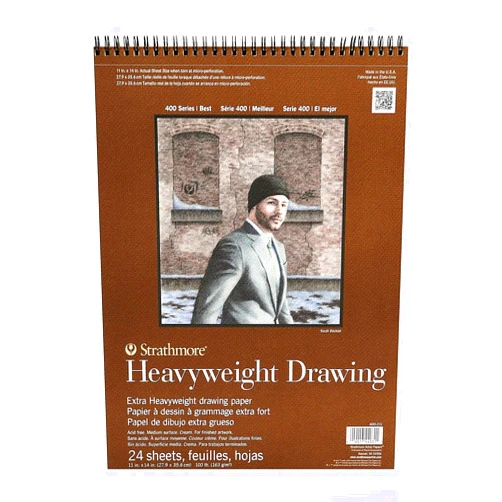 Strathmore 400 Series Heavyweight Drawing Pad, Medium Surface, 11