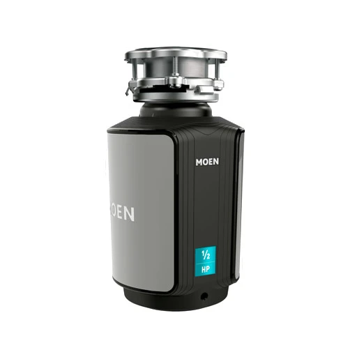Moen GX50C Disposer Prep Series 1/2 HP Continuous Feed Garbage Disposal with Sound Reduction, Power Cord Included