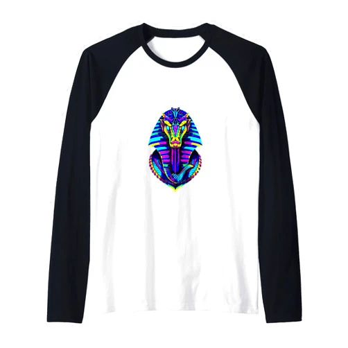 Gods, Goddess, Kings, queens, Tees accessories Retro 80's 90s Greek Mythology Egyptian Cobra snake God Raglan Baseball Tee