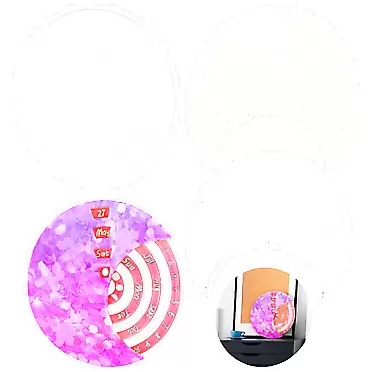 ORNOOU Moon Perpetual Calendar Resin Molds 3Pcs/Set Rotatable Calendar Silicone Mold Resin Casting Tools for Resin Casting, Moon Advent Calendar Epoxy Moulds for DIY Resin Crafts Home Wall Decoration Calendar Molds