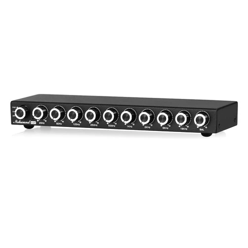 Nobsound HiFi 9-Band Stereo EQ Preamp Analog Equalizer Audio Processor for Home/Car (EQ9)
