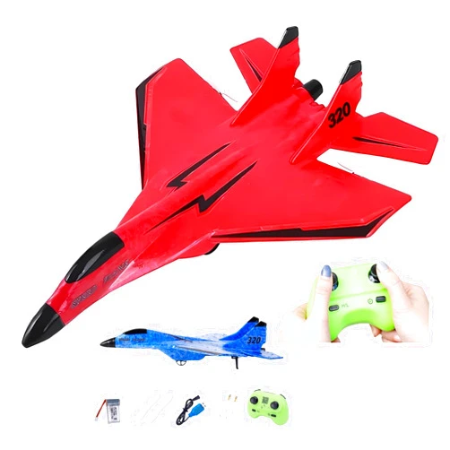 Webahow Remote Control Wireless Airplane Toy - 2023 New 2.4Ghz Su-35 RC Plane with Lights, Foam RC Fighter Plane Jet for Adults Outdoor, Remote Control Air Planes Toy, Drop-Resistant Fighter Glider (Red)…
