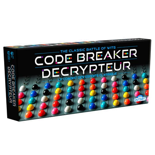Outset Media Code Breaker - The Classic Battle of Wits, Logic & Deduction Head-to-Head, Strategy Code Creating & Cracking Peg Game, Outset Media, Ages 8+, 2 Players