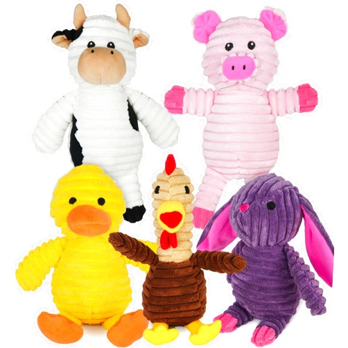 PrimePets Dog Toys, 5 Pack, Plush Dog Squeaky Toys, Assortment Value Bundle Animal Pet Toy for Small Medium Large Dogs, Stuffed Puppy Chew Toy, Cute Dog Gift Toys