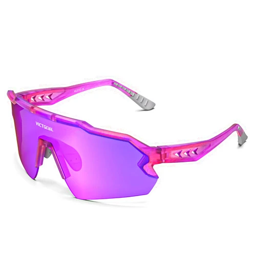 VICTGOAL Polarized Sports Sunglasses for Men Women Cycling Glasses UV Protection Lightweight TR90 Frame Cycling Sunglasses