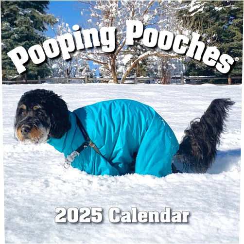 Pooping Pooches White Elephant Gag Gift Calendar
