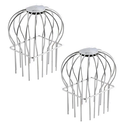 Mlida 2 Packs Stainless Steel Gutter Guard, Gutter Cover Filter Strainer for Square Drains, Heavy-Duty Gutter Downspout Protectors, Stops Leaves Seeds Debris (Size : 2''x3'')