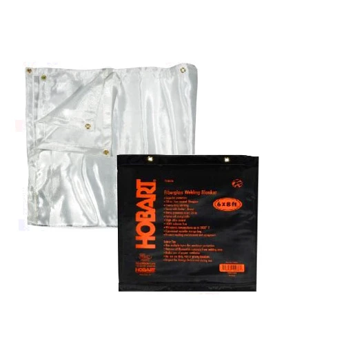 Hobart 770636 Heat-Treated Fiberglass Welding Blanket, 6-Foot by 8-Foot