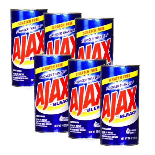 Ajax Powder Cleanser with Bleach, 14 oz (396 g), Pack of 6