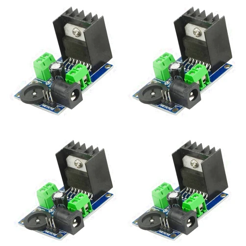 WMYCONGCONG 4 PCS TDA7297 Audio Amplifier Board Module DC 6-18V 15W+15W Dual-Channel Stereo Amplifier Board for Sound System DIY