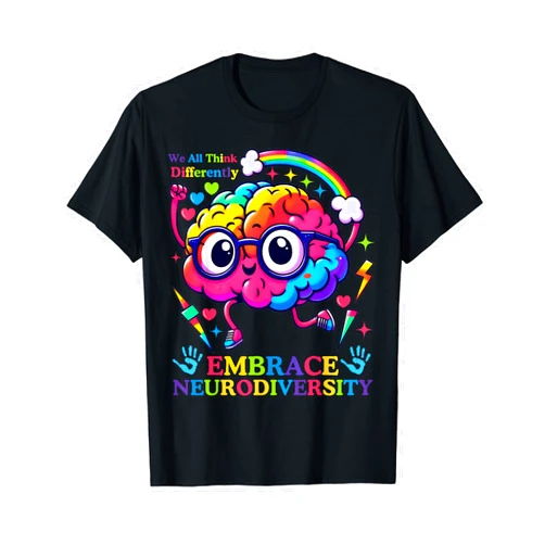 Mindful Spectrum for tuddlers family Neurodiversity celebrate the spectrum Brain Autism Awareness T-Shirt