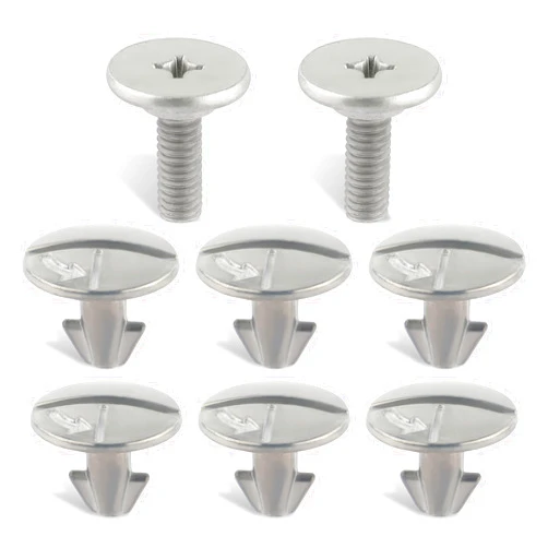 GoaMotors 8pcs Radiator Splash Shield Bolt Lower Engine Cover Pin Screws Fit for Honda Accord Civic CR-V for Acura 90674-TY2-A01, 90105-TBA-A00 Engine Access Cover Pin Screw and Lower Cover Bolt