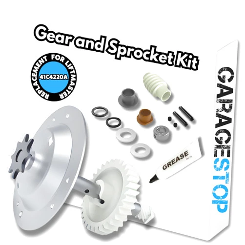 Garage Stop for Liftmaster 41c4220a Gear and Sprocket Kit fits Chamberlain, Sears, Craftsman 1/3 and 1/2 HP Chain Drive Models, Liftmaster Replacement Parts