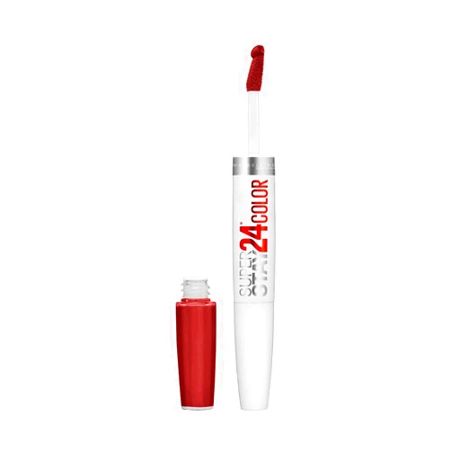Maybelline New York Super Stay 24 2-Step Lipcolor, All Day Cherry [015] 1 ea ( Pack of 2)