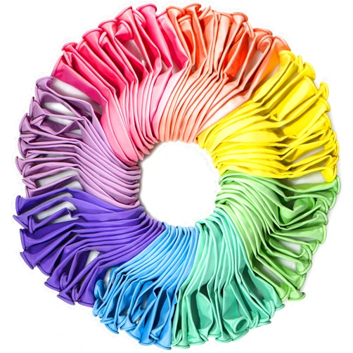 WinkyBoom Pastel Balloons Assorted Color 12 Inch 100 Pack Unicorn Birthday Rainbow Party Decoration Latex Balloons