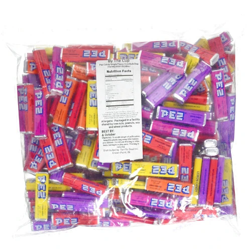 Pez Candy Single Flavor 5 Lb Bulk Bag (Variety)