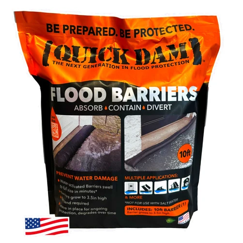 Quick Dam QD610-1 Water Activated Flood Barrier 10 feet, 1-Pack