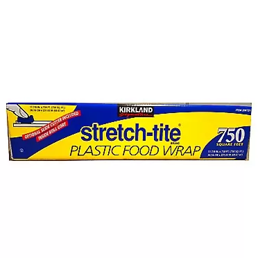 KIRKLAND SIGNATURE Stretch Tite Plastic Food Wrap 11 7/8 Inch X 750 SQ. FT. Pack of 2