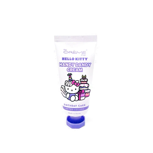 The Crème Shop Korean Cute Scented Pocket Portable Soothing Advanced Must-Have on-the-go - The Crème Shop x Sanrio Hello Kitty Handy Dandy Cream(Birthday Cake)