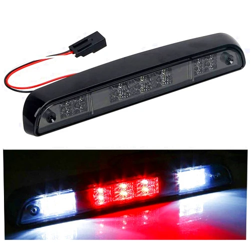 Jyzpine tree High Mount LED Rear 3rd Third Brake Light Cargo Stop Lamp Tail Lamp Smoked Lens Compatible with Ford F150 1994-1996,F250 F350 1994-1997,BRONCO 1992-1996（1PCS）