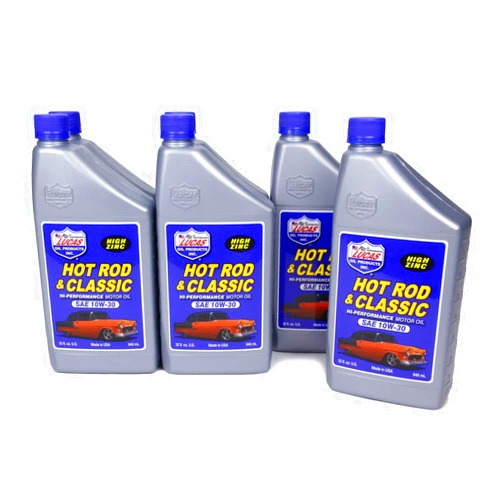 Lucas Oil 10687 Hot Rod & Classic Car SAE 10W-30 Motor Oil - 1 Quart (Pack of 6)