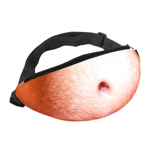 KETEP Dad Beer Belly Funny Bag Gag Gifts Funny Gifts White Elephant Gift 2022 New Upgraded 3D Men Beer Belly Waist Packs for Christmas Gifts Xmas Birthday Party Halloween
