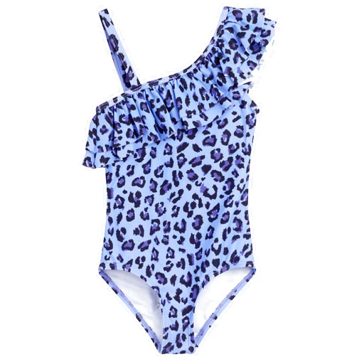 Kanu Surf Girls Morgan Floral Ruffle 1-Shoulder 1-Piece Swimsuit