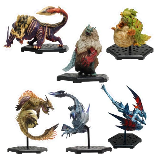 Capcom Figure Builder Monster Hunter Standard Model Plus The Best Vol. 19, 20, 21, Box Product, 6 Types, 6 Pieces, Bonus Parts, PVC ABS