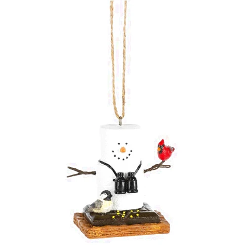 Midwest-CBK S'Mores Birdwatcher Holding a Cardinal Decorative Ornament