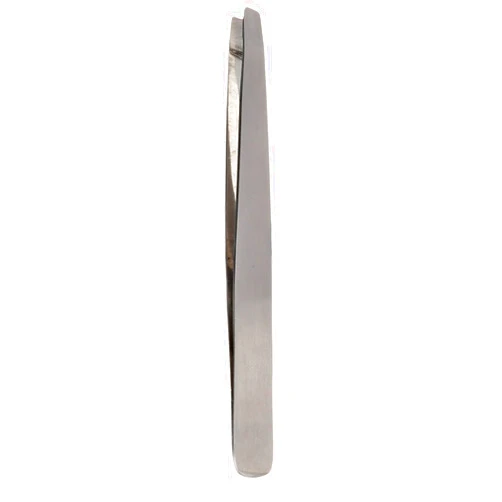 Mehaz Professional Slanted Tweezer MS350 Durable Stainless Steel With Slanted Tips For Precision Gripping In Eyebrow Shaping And Unwanted Body Hair Removal - 3.8 inches