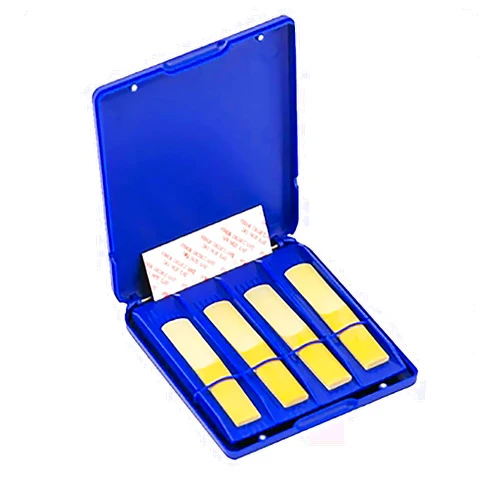 Generic Tenor Sax Reeds, 2.0/2.5/3.0/3.5 Strength, 8 Reeds per Box, Black Box or Blue Box Reed Packaging (Blue Box, Strength 3.0)