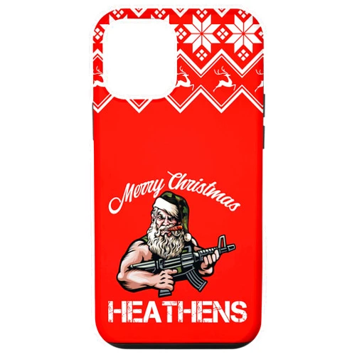 Military Santa Gifts by dba.Dezines iPhone 12 mini Military Santa Merry Christmas Heathens Case