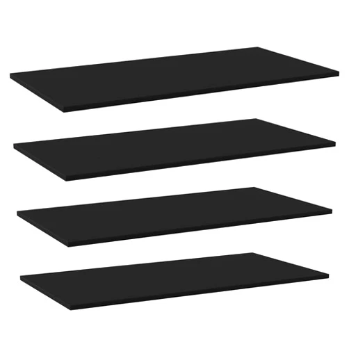 VRAXO Bookshelf Boards 4 pcs Black 39.4
