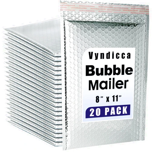 Vyndicca 20 Pack Thermal Bubble Mailer,8 x 11
