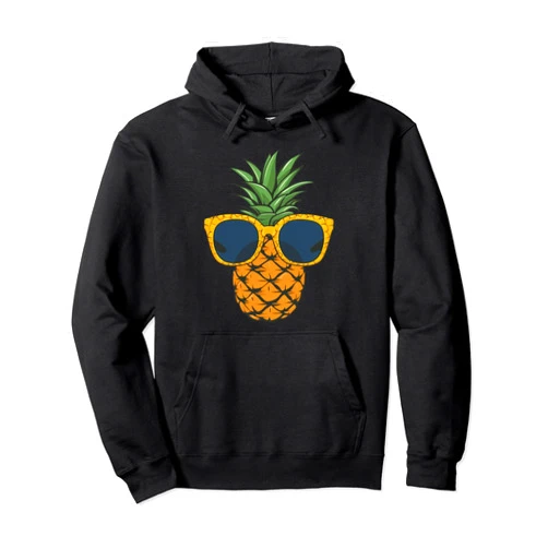 Lique Aloha Beach Pineapple Sunglasses Aloha Beaches Hawaii Hawaiian Women Pullover Hoodie