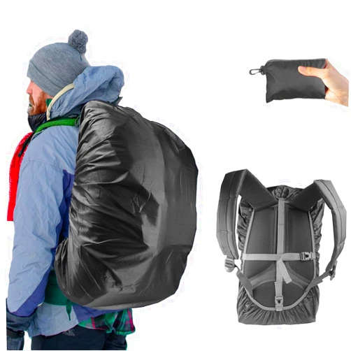 Frelaxy Waterproof Backpack Rain Cover, 8000mm Waterproof Level, Upgraded Ultra-Strong Multilayer Structure, Antislip Cross Buckle Strap, Ultralight Compact Portable, for Hiking, Camping, Traveling