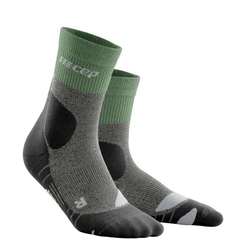 CEP Men's Ankle Hiking Socks - Merino Wool Crew Cut Trail Compression Socks